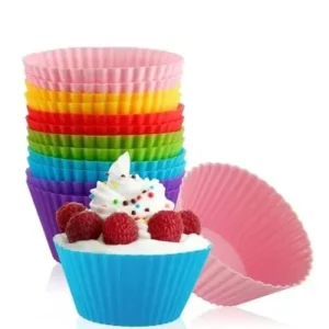 Kit Forminha De Silicone Cupcake – 12 Peças Fornecedor de Atacado para Lojista Revenda Caixa Fechada