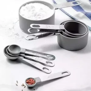 Kit Medidor Culinário Colher Copo Em Aço Inox – 08 Peças Fornecedor de Atacado para Lojista Revenda Caixa Fechada
