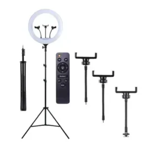 Kit Ring Light 18 Polegadas Com Tripé e Controle Remoto Fornecedor de Atacado para Lojista Revenda Caixa Fechada