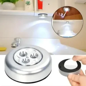 Lâmpada Adesiva De Emergência Com 3 LEDs Lâmpada Pequena Para Corredor/Parede/Armário Fornecedor de Atacado para Lojista Revenda Caixa Fechada