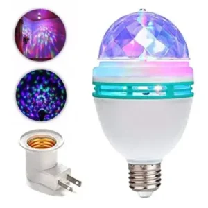 Lâmpada Giratória LED RGB Bola Maluca Colorida Para Festa Fornecedor de Atacado para Lojista Revenda Caixa Fechada