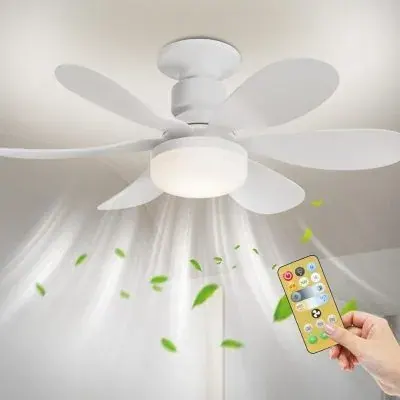 Lâmpada Luminária Ventilador De Teto C/ Controle Remoto 40W Fornecedor de Atacado para Lojista Revenda Caixa Fechada
