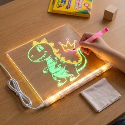 Lousa Luminária LED Quadro para Anotações, Desenhos e Recados Fornecedor de Atacado para Lojista Revenda Caixa Fechada
