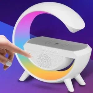 Luminária G Speaker Caixa De Som Carregador Por Indução Fornecedor de Atacado para Lojista Revenda Caixa Fechada