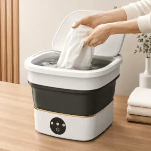 Máquina de Lavar Roupas Dobrável Portátil 6,6L 40W Fornecedor de Atacado para Lojista Revenda Caixa Fechada