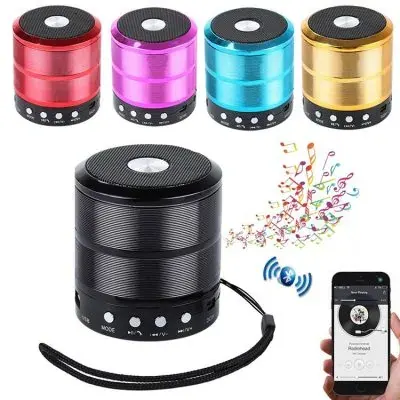 Mini Speaker Caixa de Som Bluetooth Portátil WS-887 Fornecedor de Atacado para Lojista Revenda Caixa Fechada