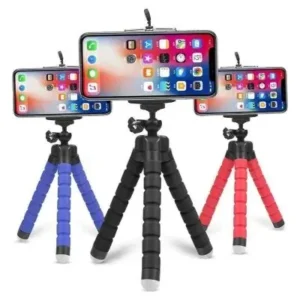 Mini Tripé Flexível Celular Portátil Apoio Para Foto e Filmagem Fornecedor de Atacado para Lojista Revenda Caixa Fechada