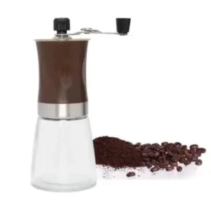 Moedor de Café Manual Manivela Vidro e Aço Inox Fornecedor de Atacado para Lojista Revenda Caixa Fechada
