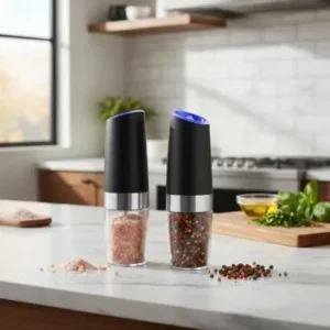 Moedor De Pimenta E Tempero Elétrico Automático Sensor LED Fornecedor de Atacado para Lojista Revenda Caixa Fechada