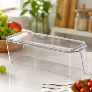 Organizador de Geladeira com Tampa para Frutas e Ovos Fornecedor de Atacado para Lojista Revenda Caixa Fechada