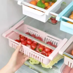 Organizador de Geladeira Gaveta Multiuso Retrátil de Plástico Colors Fornecedor de Atacado para Lojista Revenda Caixa Fechada