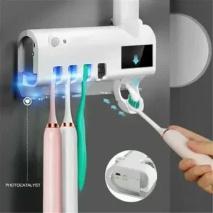 Porta Escova de Dentes Suporte de Pasta Automático e Esterilizador Uv Fornecedor de Atacado para Lojista Revenda Caixa Fechada