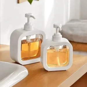 Porta Sabonete Liquido Minimalista 300ml – Branco Fornecedor de Atacado para Lojista Revenda Caixa Fechada
