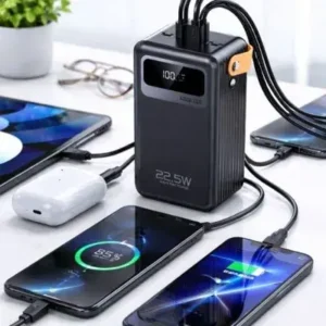 Power Bank Carregador Portátil 60000mAh LED Fornecedor de Atacado para Lojista Revenda Caixa Fechada