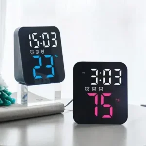 Relógio Digital De Mesa E Parede LED Com Despertador E Temperatura Fornecedor de Atacado para Lojista Revenda Caixa Fechada