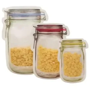 Saco Zip Lock Reutilizável Hermético Para Alimentos e Mantimentos – C/ 3 Fornecedor de Atacado para Lojista Revenda Caixa Fechada