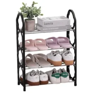 Sapateira 4 Andares Vertical Organizador Sapato Prateleira Até 8 Pares Fornecedor de Atacado para Lojista Revenda Caixa Fechada