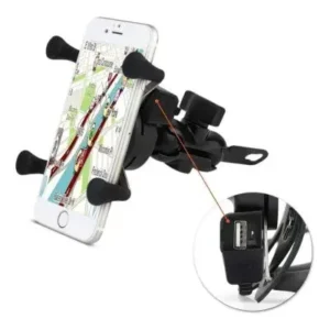 Suporte de Celular Spider para Moto com Carregador USB Universal Fornecedor de Atacado para Lojista Revenda Caixa Fechada