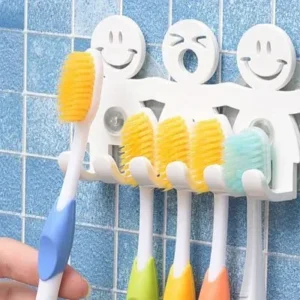 Suporte de Escova de Dente Banheiro Sem Furos Adesivo Fornecedor de Atacado para Lojista Revenda Caixa Fechada