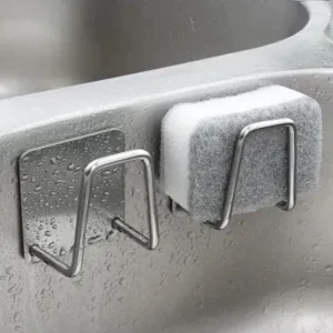 Suporte De Esponja Aço Inox Gancho Adesivo Cozinha Banheiro E Lavanderia Fornecedor de Atacado para Lojista Revenda Caixa Fechada