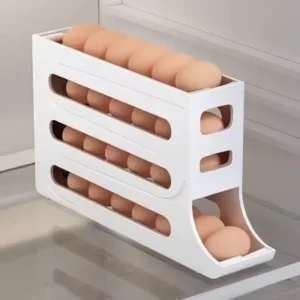 Suporte Organizador para 30 Ovos com Rolamento Automático Fornecedor de Atacado para Lojista Revenda Caixa Fechada