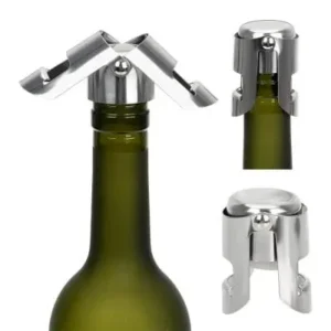 Tampa Pressão a Vacuo Rolha em Inox Para Garrafa Champagne Vinho Fornecedor de Atacado para Lojista Revenda Caixa Fechada