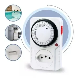 Temporizador Timer Mecanico Analógico Bivolt 110V/220V Fornecedor de Atacado para Lojista Revenda Caixa Fechada