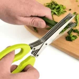 Tesoura de Cozinha 5 Lâminas para Cortar Temperos e Ervas Fornecedor de Atacado para Lojista Revenda Caixa Fechada