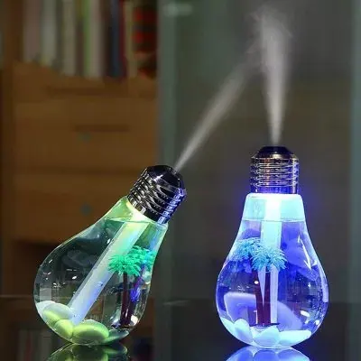 Umidificador e Aromatizador de Ar Luminária em Formato de Lampada Fornecedor de Atacado para Lojista Revenda Caixa Fechada