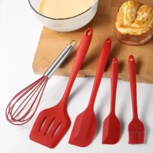Utensílios De Cozinha Silicone com Fue – Kit c/ 5 Fornecedor de Atacado para Lojista Revenda Caixa Fechada
