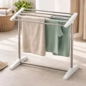 Varal de Chão Dobrável Inox Portátil Compacto Fornecedor de Atacado para Lojista Revenda Caixa Fechada