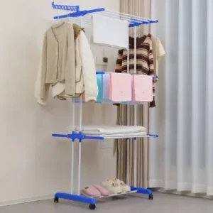 Varal de Roupas 3 Andares Dobrável Portátil Vertical de Chão Fornecedor de Atacado para Lojista Revenda Caixa Fechada