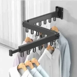 Varal de Roupas Dobrável com Suporte para Cabides de Parede Fornecedor de Atacado para Lojista Revenda Caixa Fechada