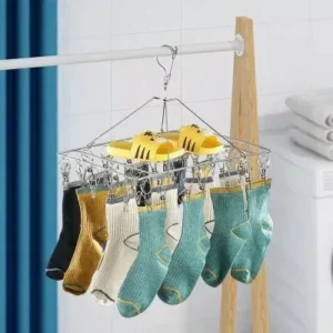 Varal Dobrável de Aço Inox Multiuso com Prendedores Fornecedor de Atacado para Lojista Revenda Caixa Fechada